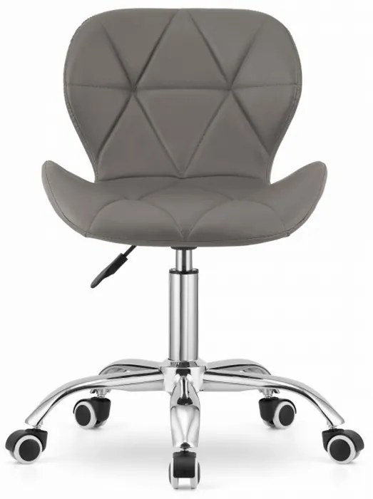 AVOLA irodai szék ökobőr kivitelben, bézs-szürke