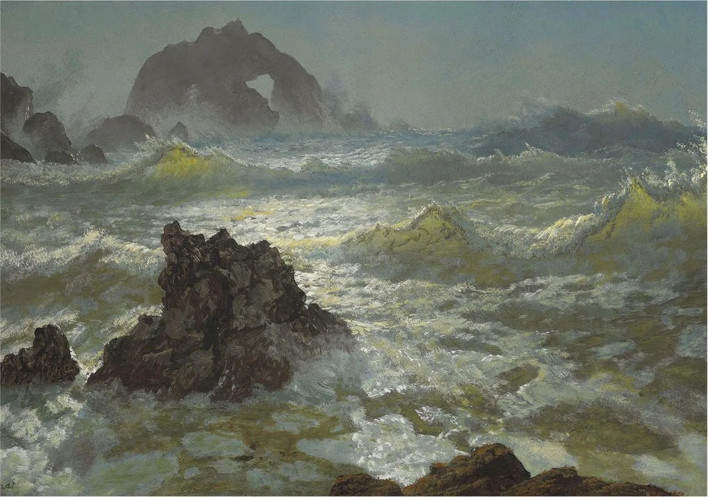 Dekoratív fotótapéta Flizelin a hálószobába Viharos tenger 208x146