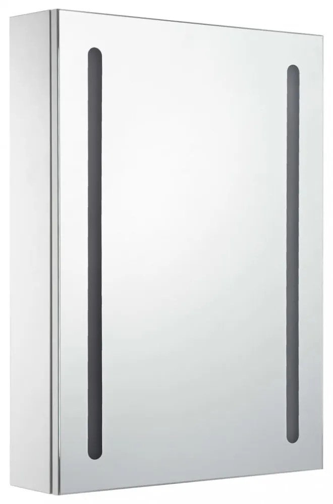 tükrös fürdőszobaszekrény LED világítással 50 x 13 x 70 cm