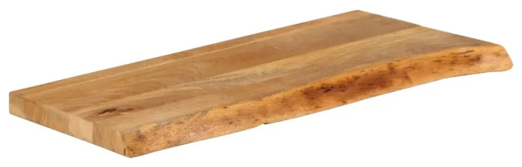 tömör mangófa természetes élű asztallap 70 x 30 x 2,5 cm