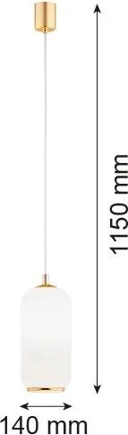 ARGON 4993 PALLADO Egyágú Függesztett Lámpa Fém E27 IP20