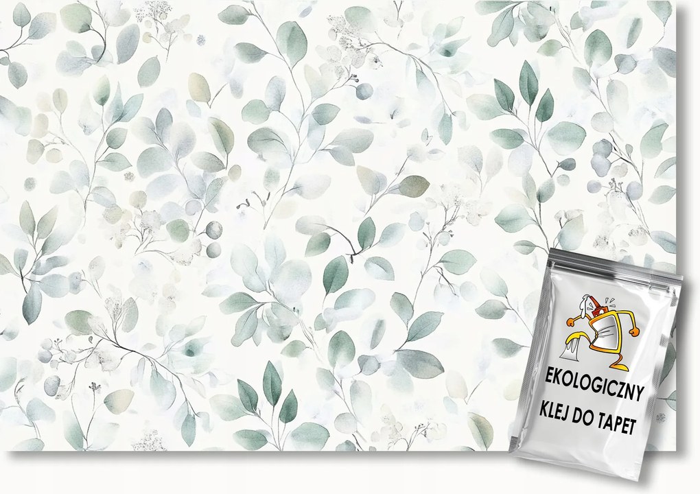 Fotótapéta Flizelina Természet Növények Levelek Ágak Zöld 200x140 ragasztó