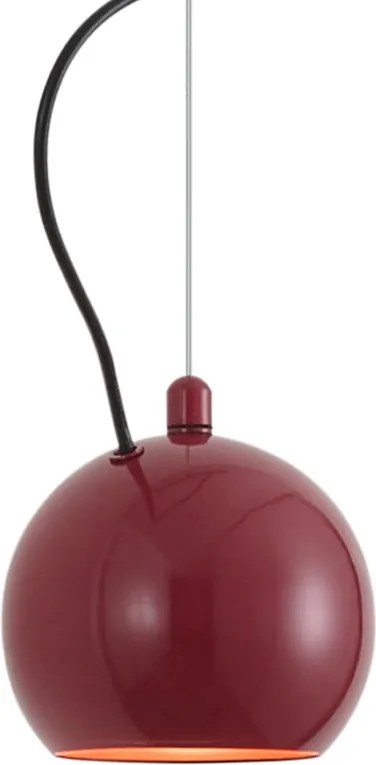 Design függőlámpa piros 1 fázisú sínrendszerhez - Slimline Sara