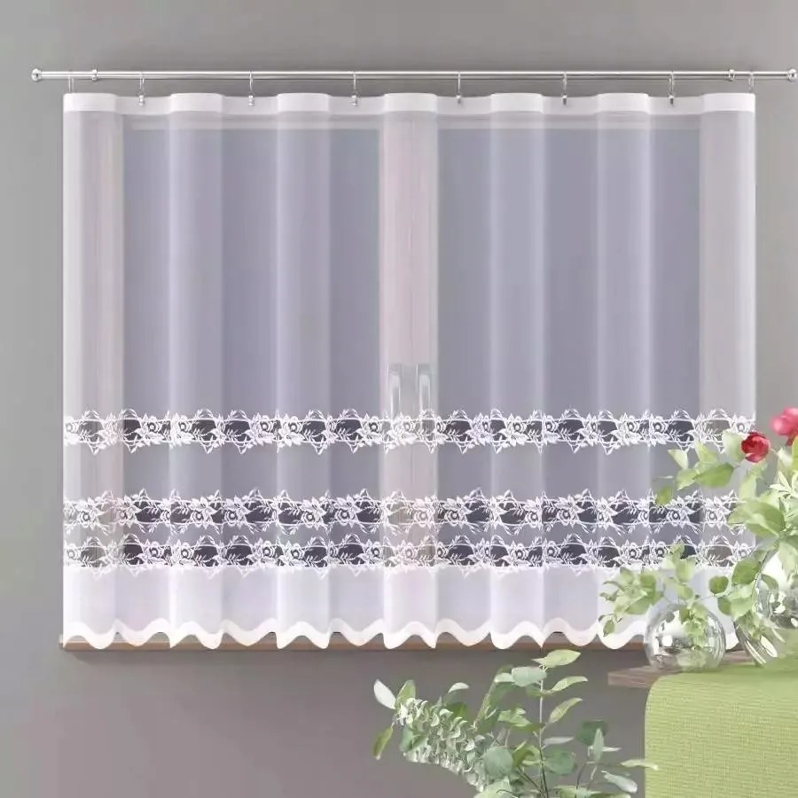 Mg Függöny 574/232 Fehér 370x160cm készre szerelve K szalaggal