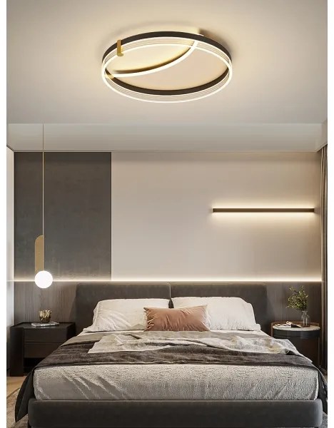 Brilagi - SIRELI LED dimmelhető lámpatest, 47 W, 230 V, 3000–6000 K, átm. 40 cm + távirányító