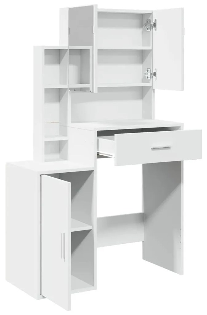 fehér fésülködőasztal szekrénnyel 80 x 35 x 132 cm