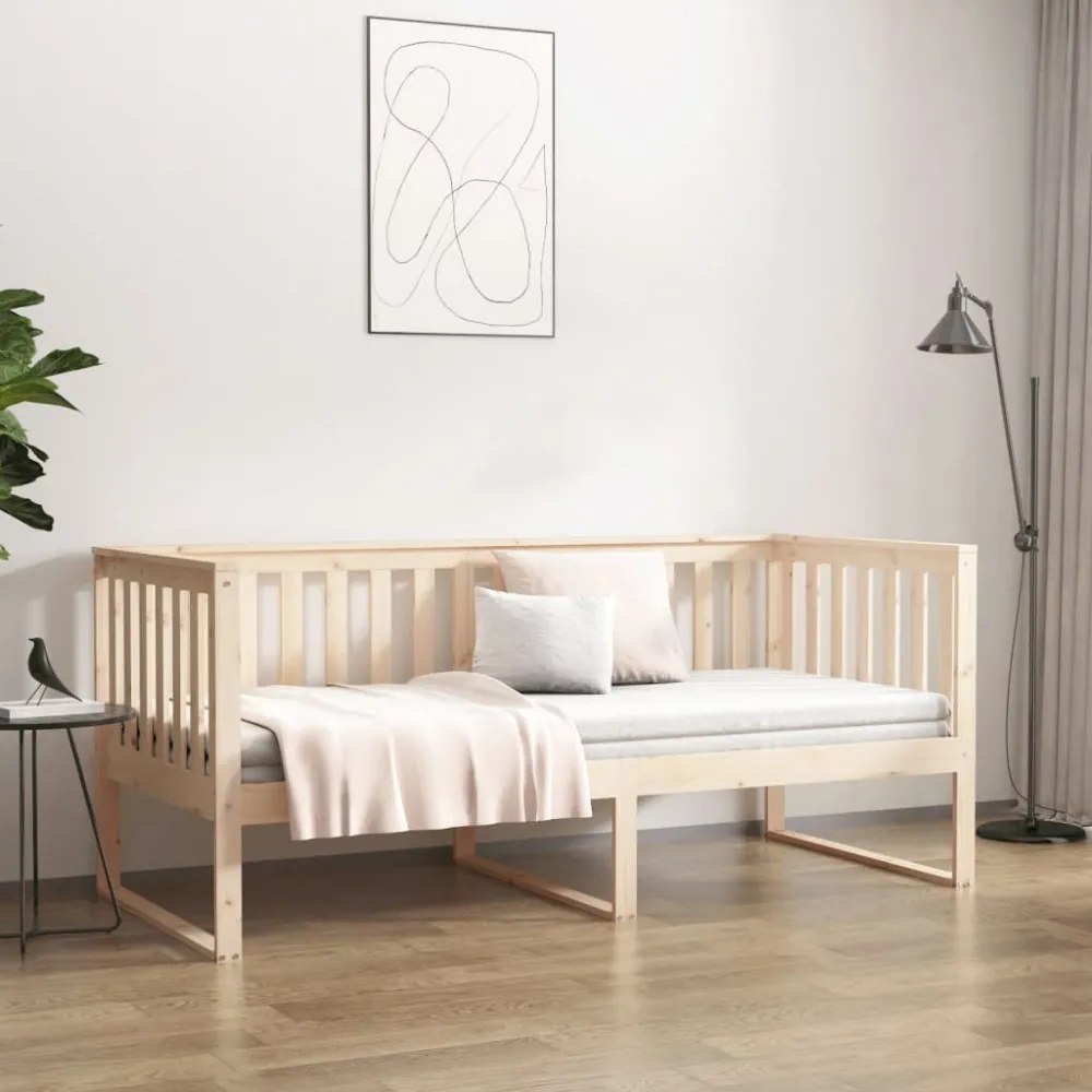 kanapéágy ágy matrac 100x200 cm tömör fa fenyőfa