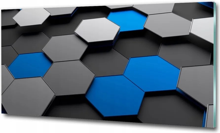 Fotó kép edzett üveg Absztrakt 3D 125x50