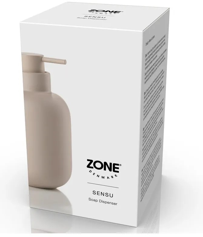 Bézs agyagkerámia szappanadagoló 300 ml Sensu – Zone