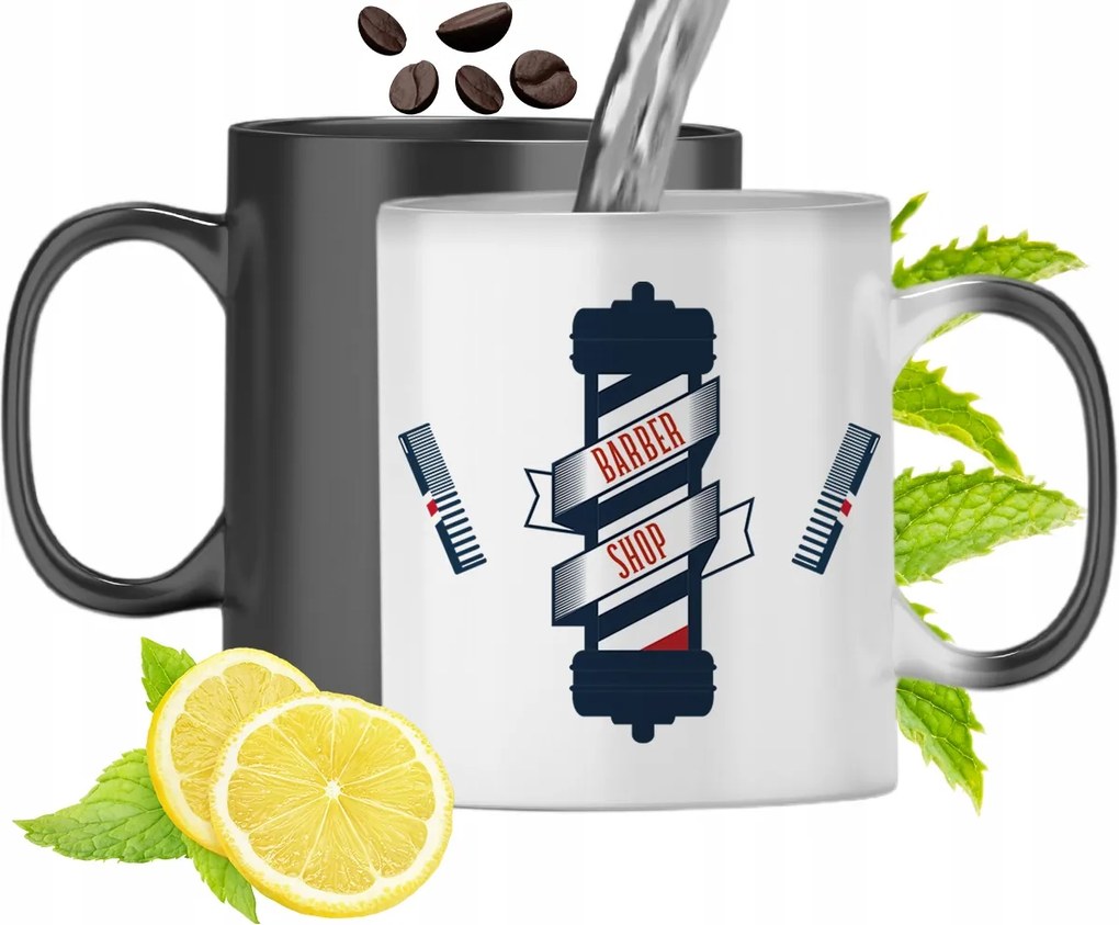 Mágikus Bögre Fodrásznak Színváltós, fényképes nyomattal