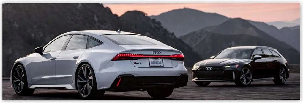 Poszterek 200x66 Fehér Audi RS7 Audice