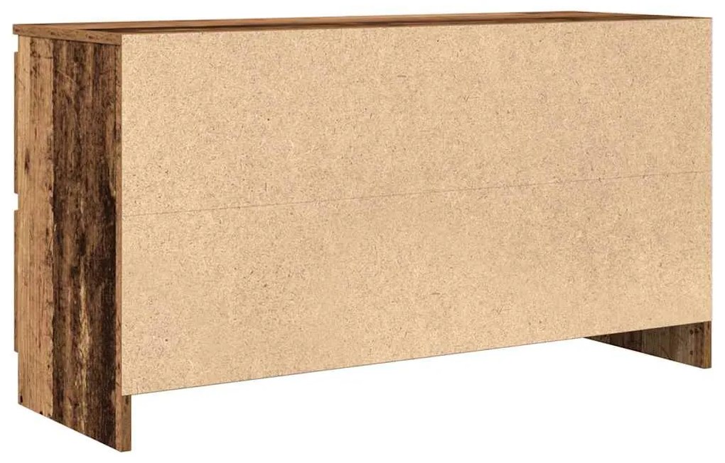 antik fa színű szerelt fa TV-szekrény 100x35x54 cm