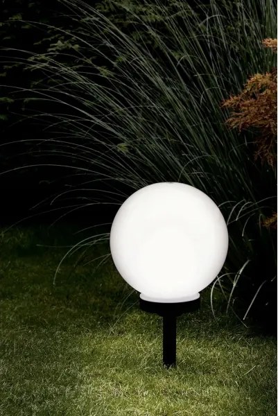 LED napelemes lámpa LED/1,2 V 6500 K 200 mAh Ø 25 cm IP44 fehér/fekete