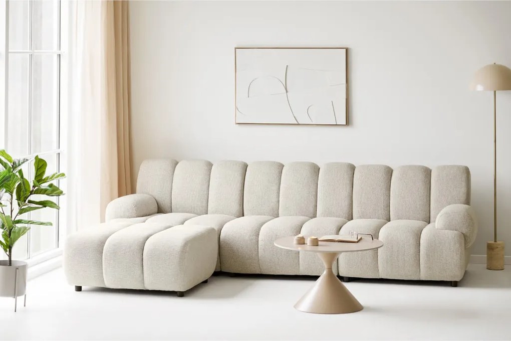 Taza 3,5 személyes kanapé, puffal, balos