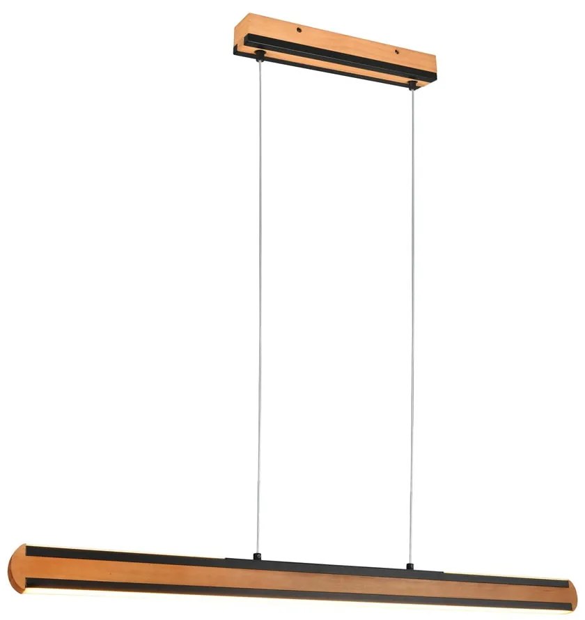 Fekete-natúr színű LED függőlámpa Deacon – Trio