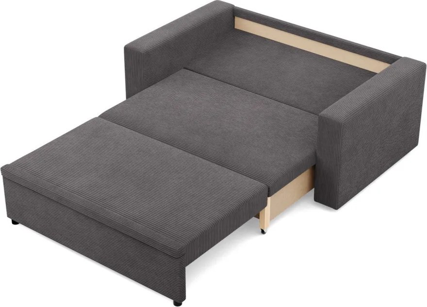 Zeus kanapé, kordbársony, hab töltet, egyenes kartámasz, szürke