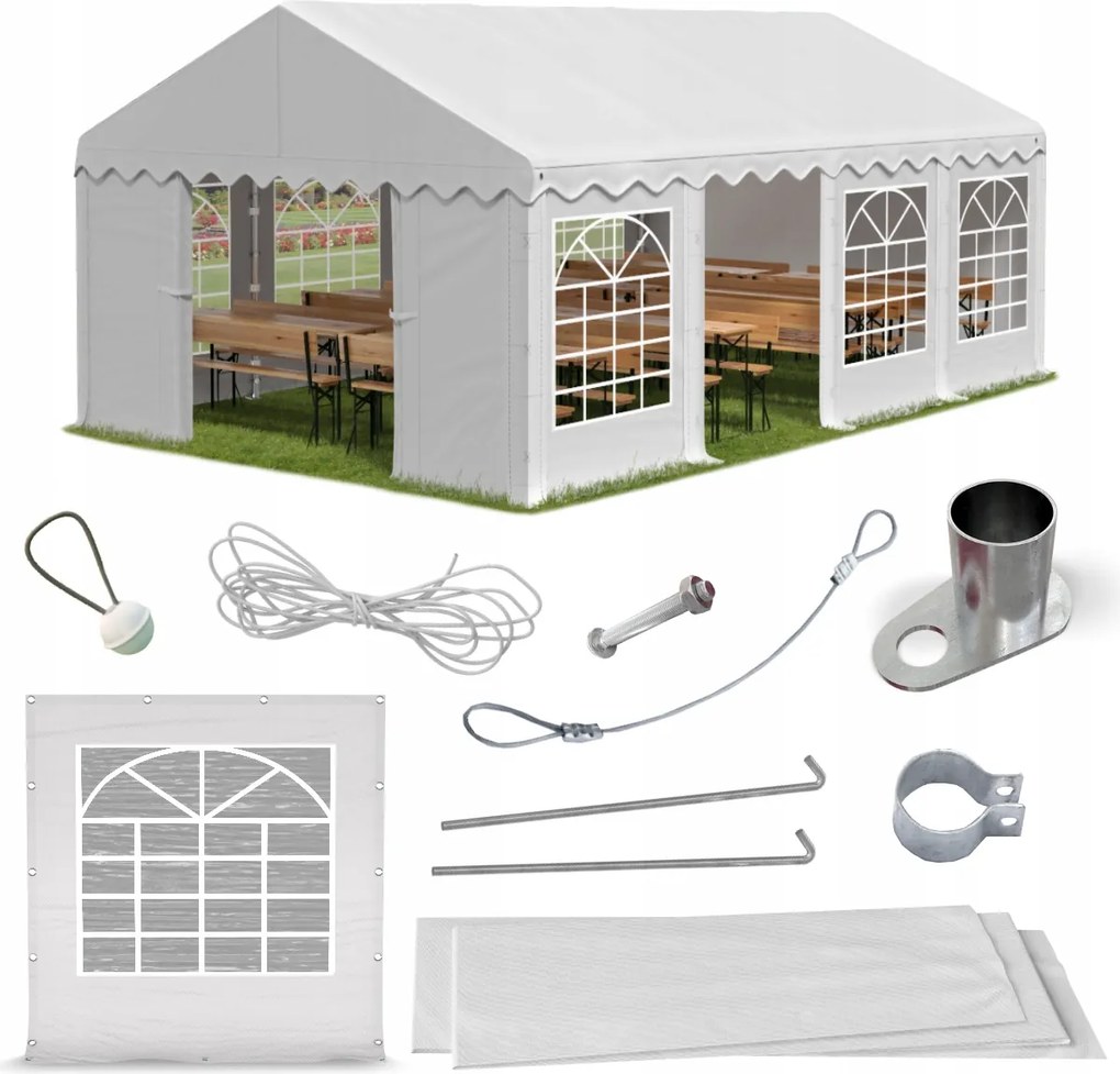 4x8m Kerti Party Sátor Kiállítási Das 240 S