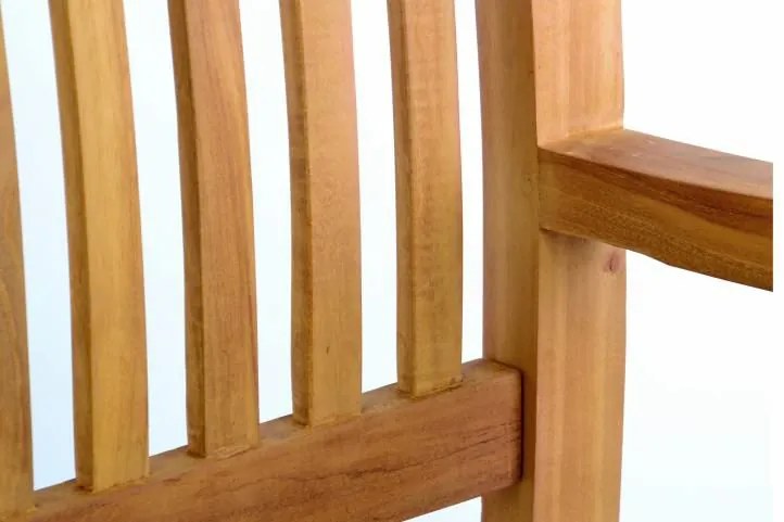 Teakfa kerti pad 3 személyes 180 cm tömör fa