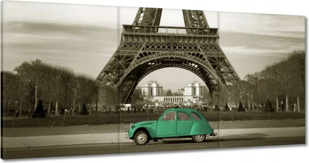 Festmények 180x90 Smaragd autó