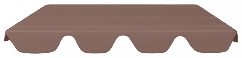 barna csere ponyva kerti hintaágyhoz 150/130 x 105/70 cm