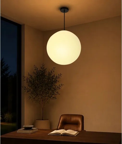 BRILAGI - Kábeles csillár POLOS 1xE27/40W/230V átmérő 40 cm fekete