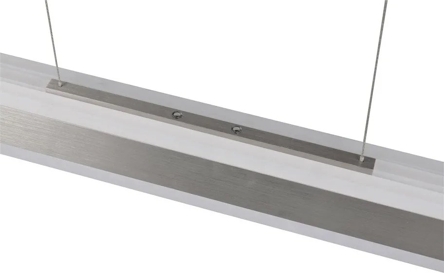 Matt ezüstszínű LED függőlámpa fém búrával Arcola – Trio