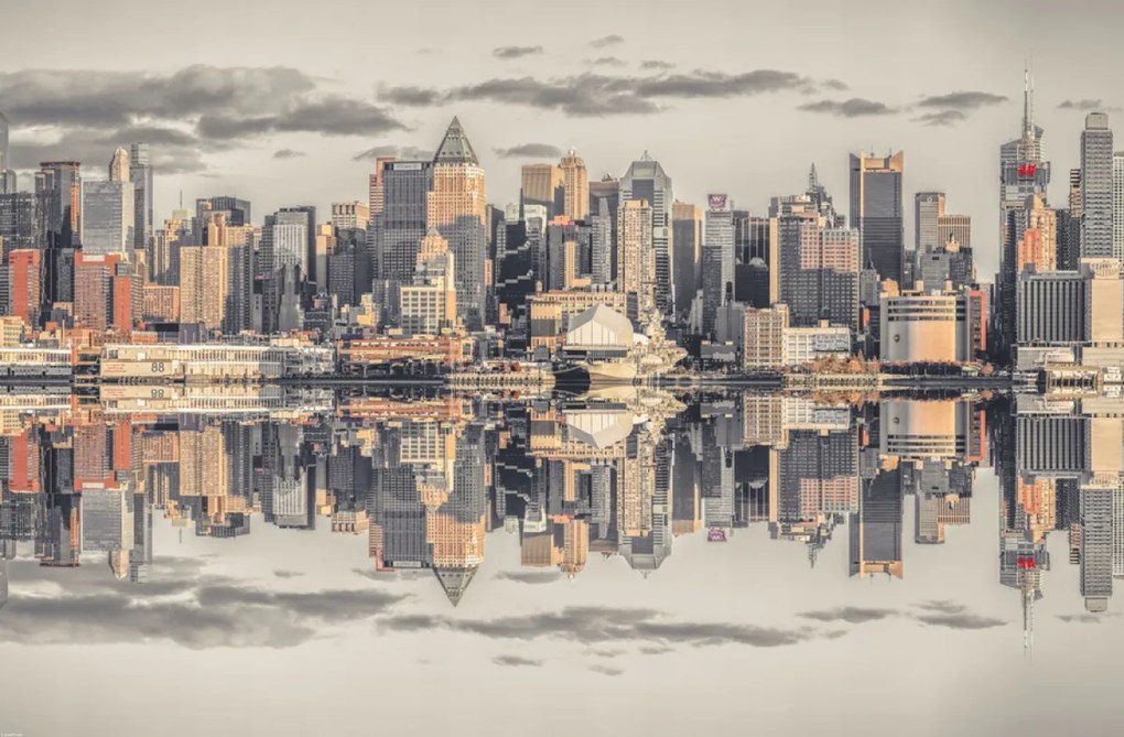 Poszter 91,5x60cm Panorámás kilátás Alsó-Manhattan panorámájára, Assaf F
