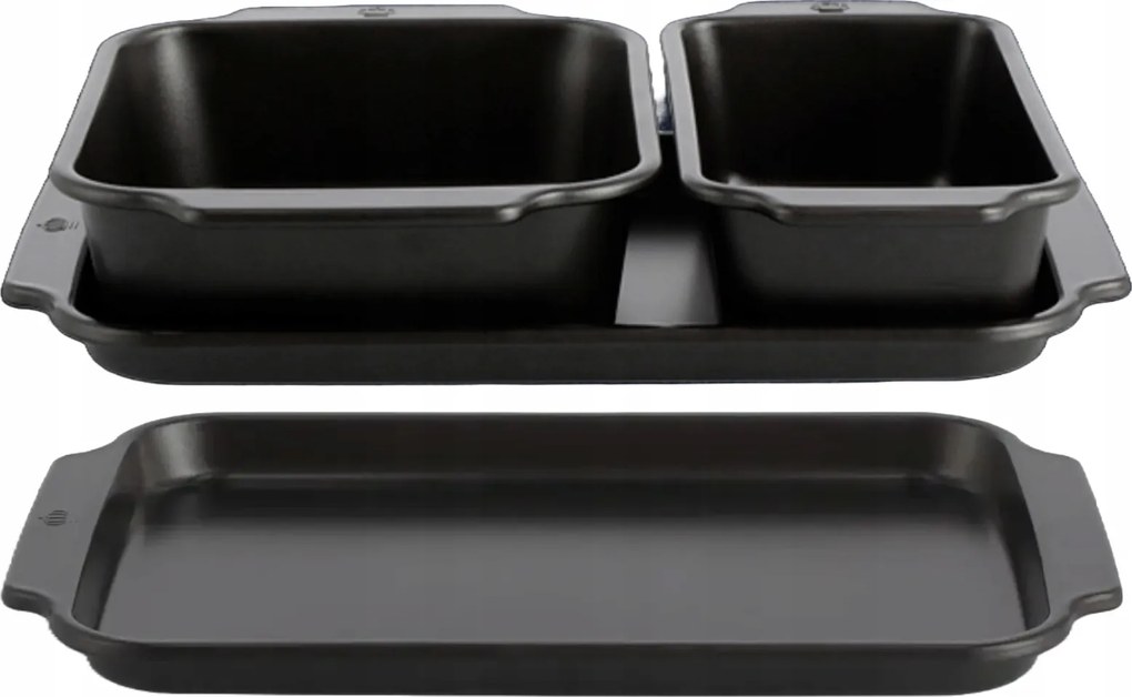 Lasagne Sütőforma Sütőlemez 3 Darabos Szett