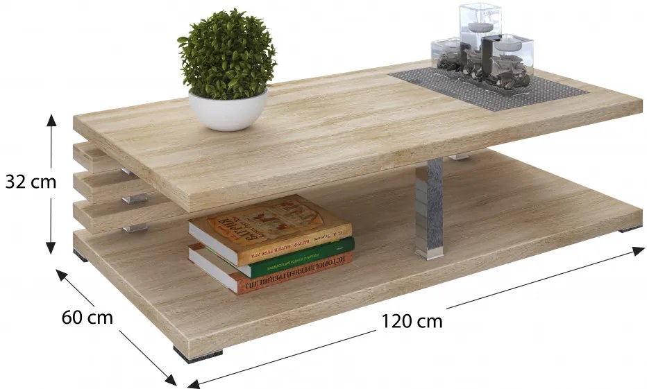 Alex dohányzóasztal sonoma N