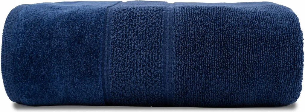 Törölköző 100x150 Mario Szauna nagy fürdő sötétkék 480g 100% pamut