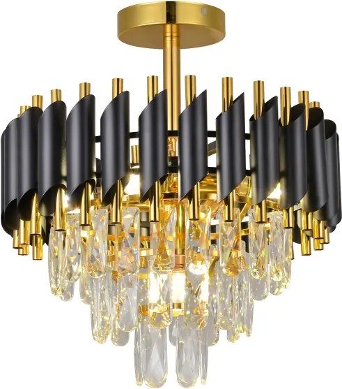 Brilagi - Felületre szerelhető ECLIPSE csillár 5xE14/10W/230V, átm. 38 cm, fekete/arany