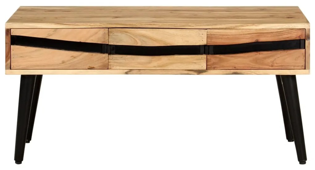 Tömör akácfa dohányzóasztal 88 x 50 x 42 cm