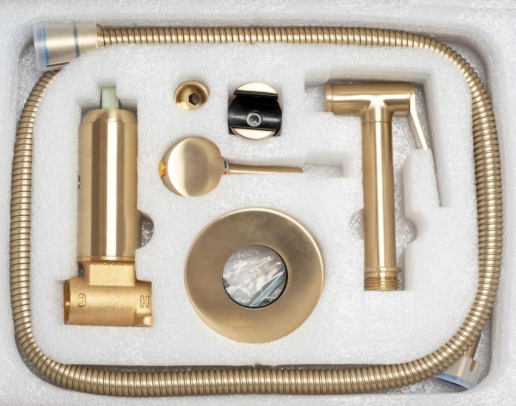 Bidé csap Lungo  Loop Gold Brush