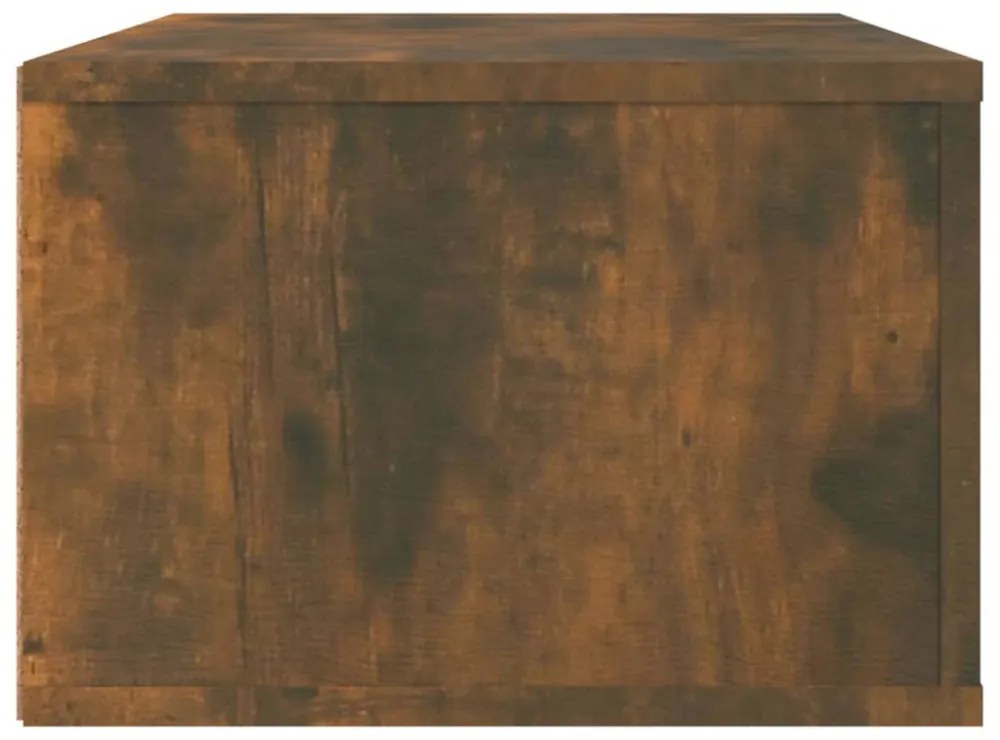 füstös tölgy színű szerelt fa függő TV-szekrény 80 x 36 x 25 cm