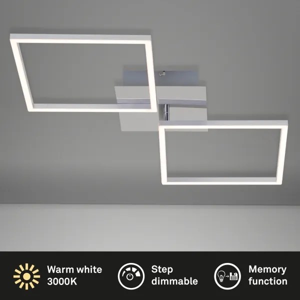 Briloner 3182-018 - LED Dimmelhető mennyezeti lámpa FRAME 2xLED/15,5W/230V