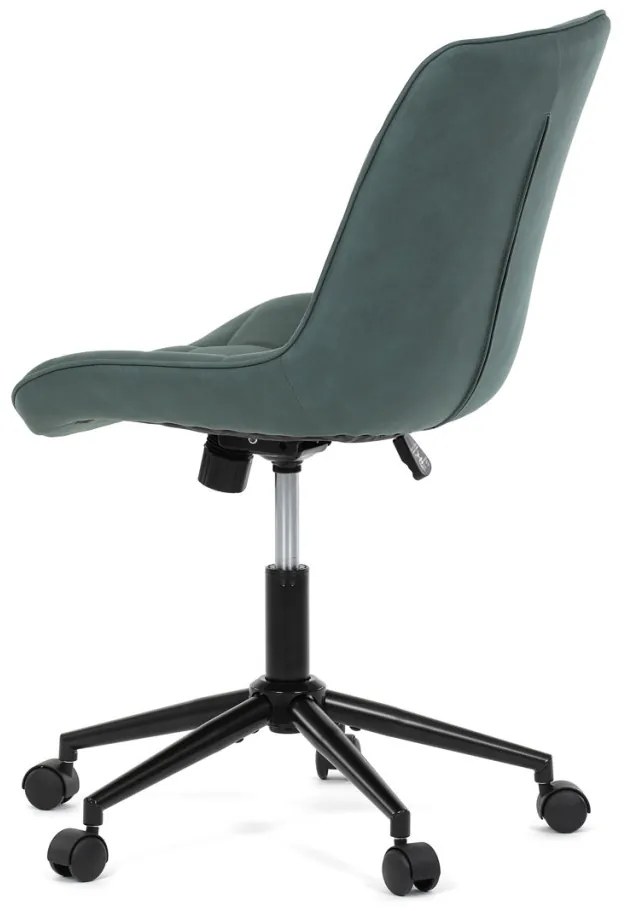 Scaun de birou pivotant verde elegant cu tapițerie din material textil. KA-V3120