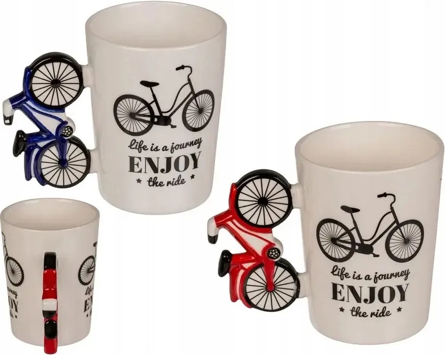 Kerékpáros Bögre Life Is A Journey, Enjoy The Ride Felirattal Kerékpárosoknak