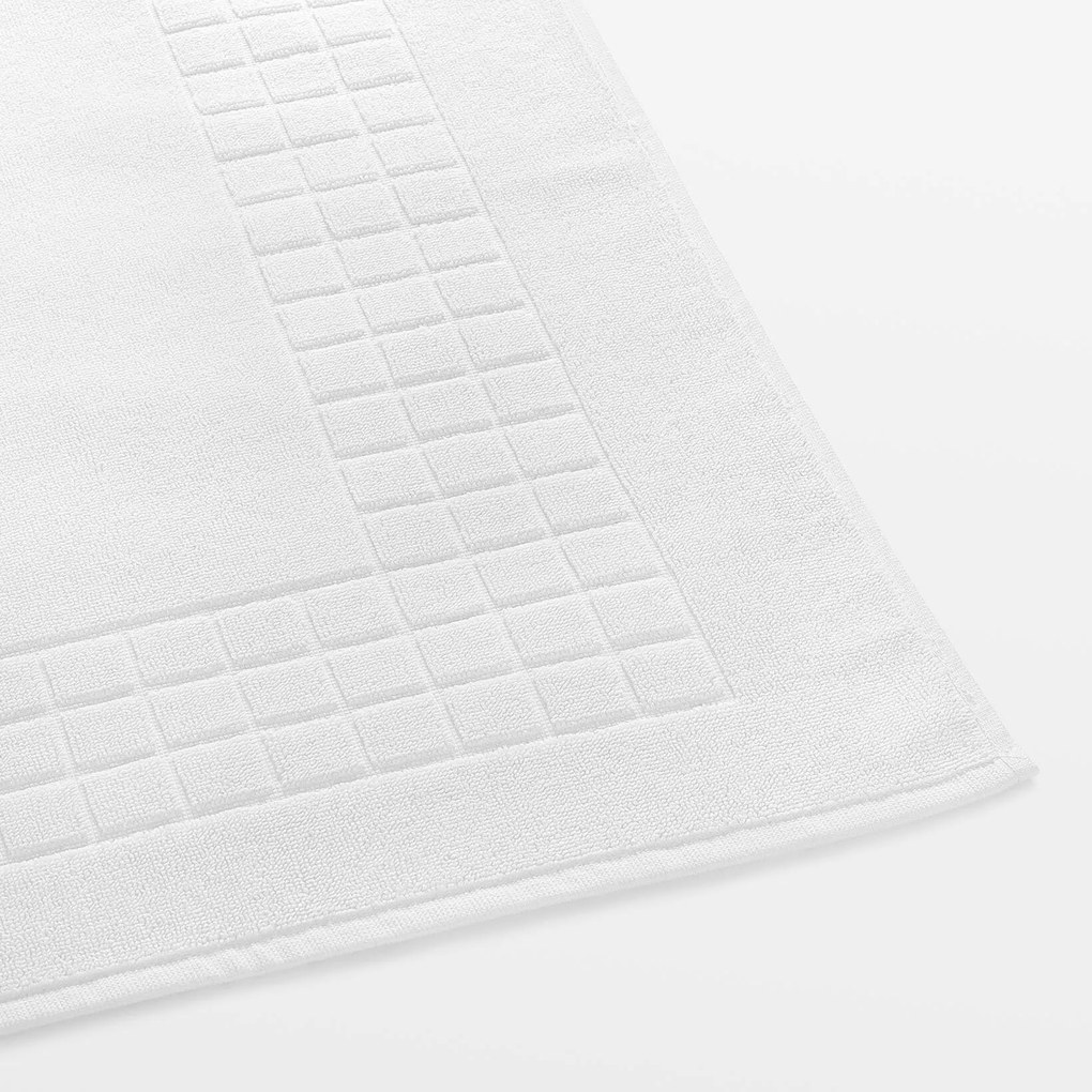 Goldea frottír fürdőszobai szőnyeg mozaika – fehér 50 x 70 cm