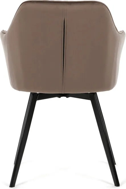 Étkezőszék barna bársony DCH-425 BR4