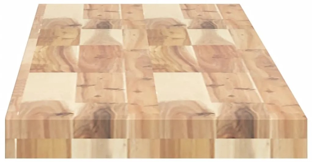 2 db kezeletlen tömör akácfa függőpolc 120 x 30 x 4 cm