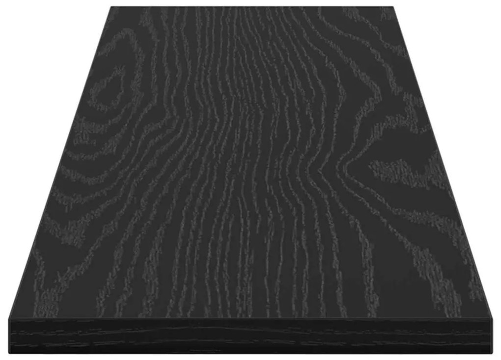 Polcos könyvespolc 4 pcs Fekete 80 x 20 x 1.5 cm Faanyag