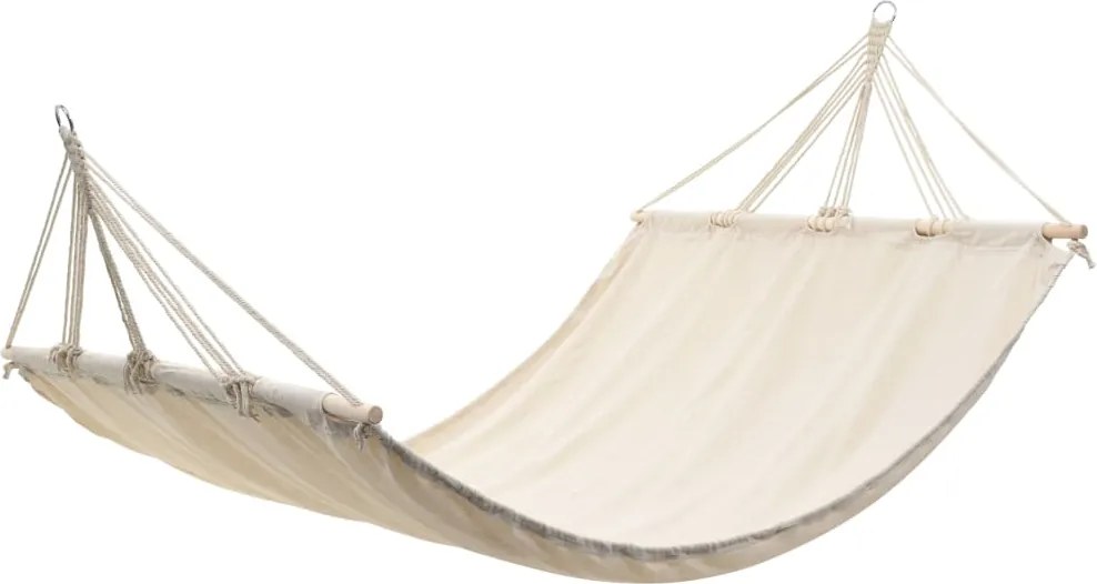 vidaXL Krém 210 x 150 cm függőágy rúddal