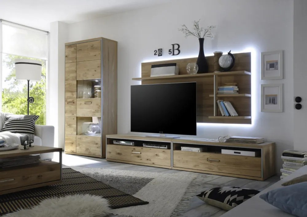 ESPERO T52 Fali három polcos panel 184cm