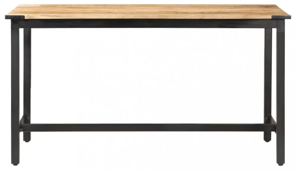 tömör nyers mangófa étkezőasztal 140 x 70 x 76 cm