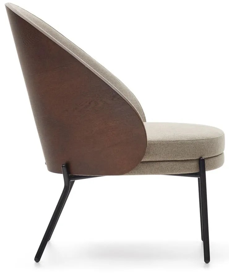 Világosbarna fotel Eamy – Kave Home