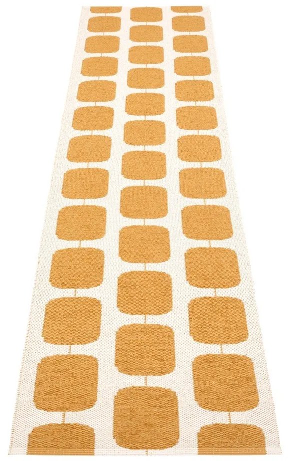 Okkersárga-krémszínű kültéri-beltéri futószőnyeg 70x300 cm Sten Ochre – Pappelina