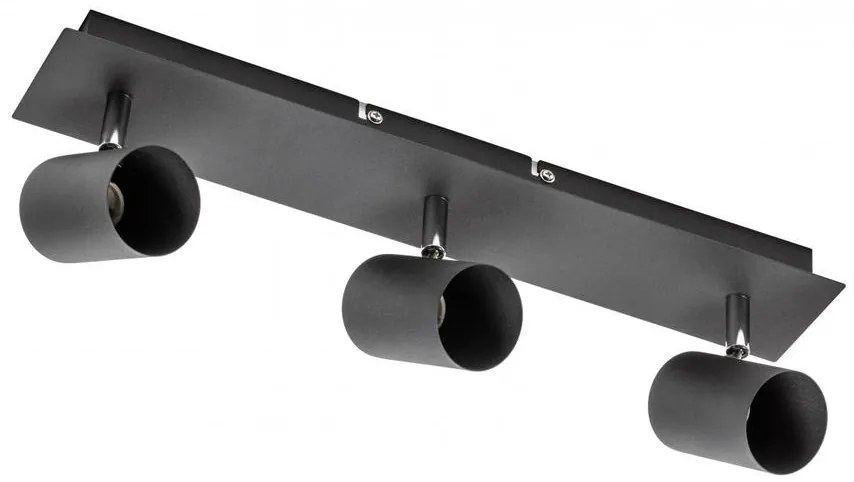 Lámpa Mennyezeti lámpatest VENETO, IP20, max. 20W, 3 x GU10, kör, fekete