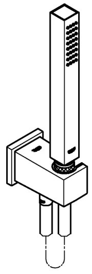 GROHE 26405000 - készlet falitartóval EUPHORIA CUBE STICK 1250 mm fényes króm