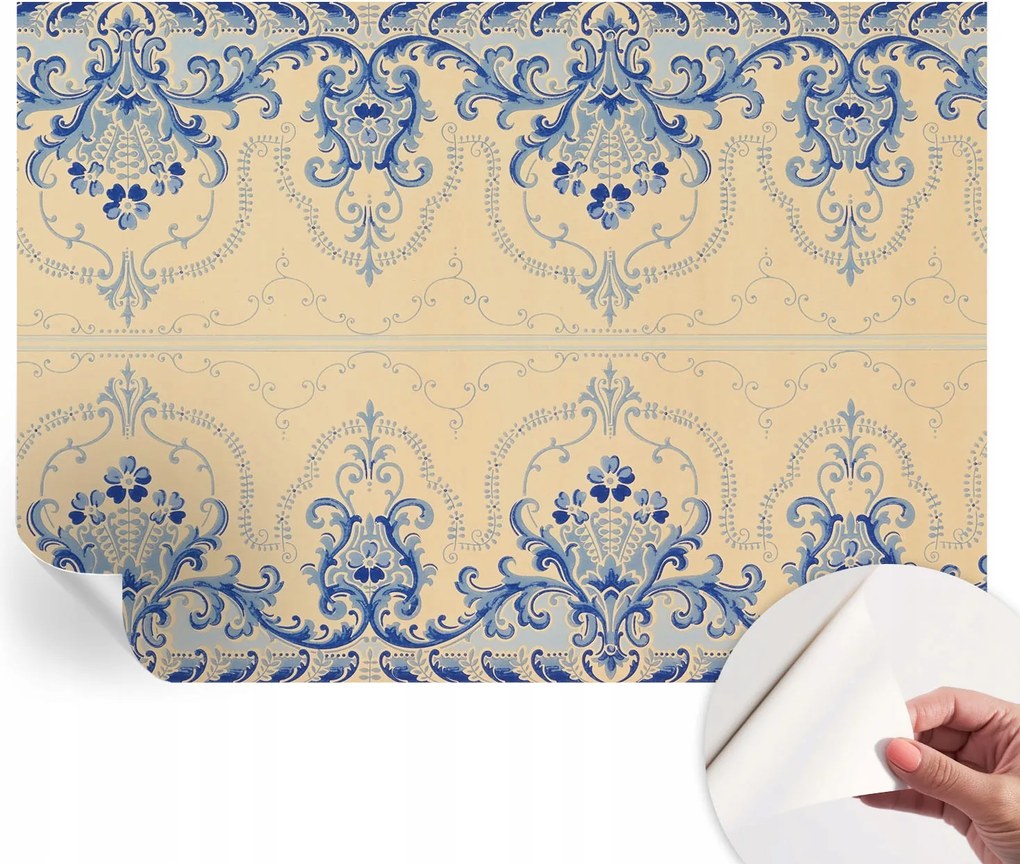 Modern öntapadós fotótapéta Mosható Kék díszek 208x146