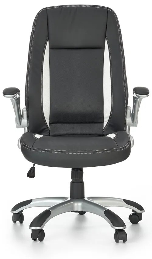 Saturn irodai fotel, fekete / fehér